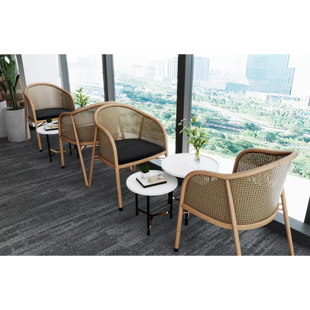 Modern Office Lounge 3D Model – Low Poly Interior Design Asset, FBX, OBJ - View 4