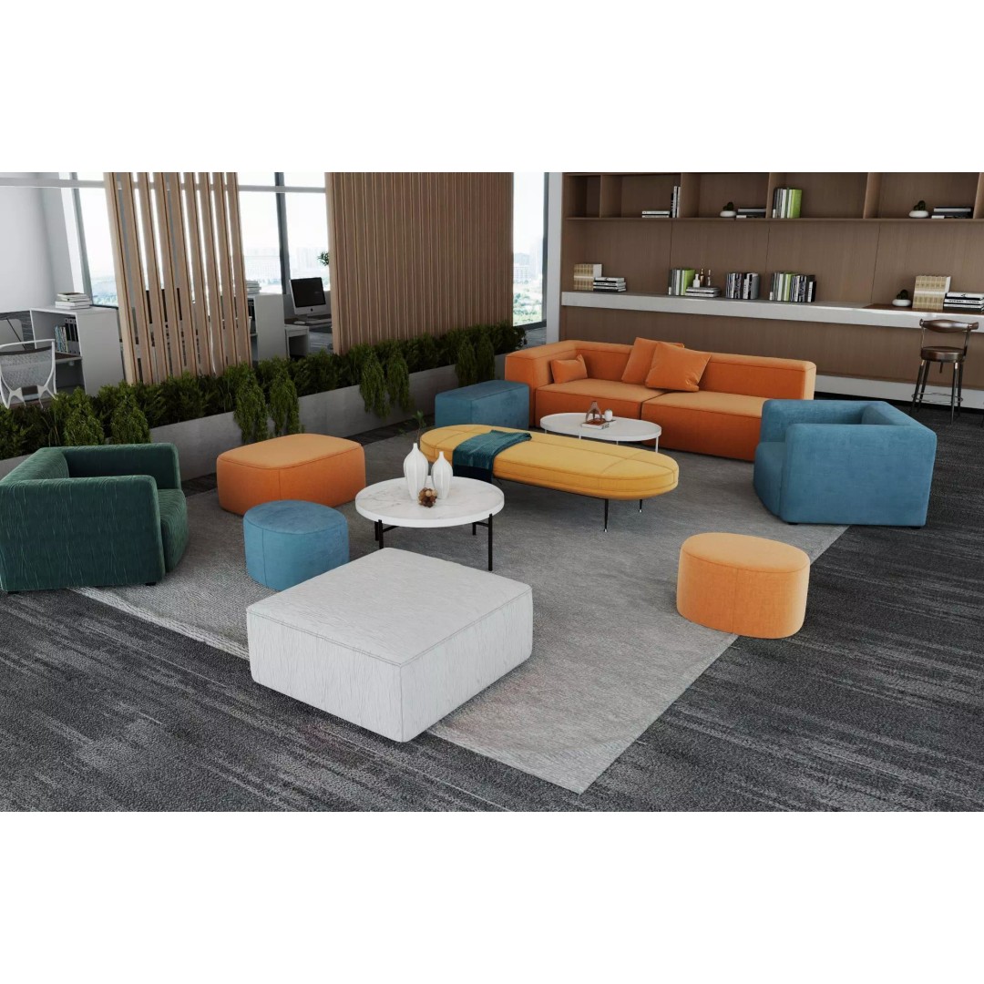 Modern Office Lounge 3D Model – Low Poly Interior Design Asset, FBX, OBJ - View 5