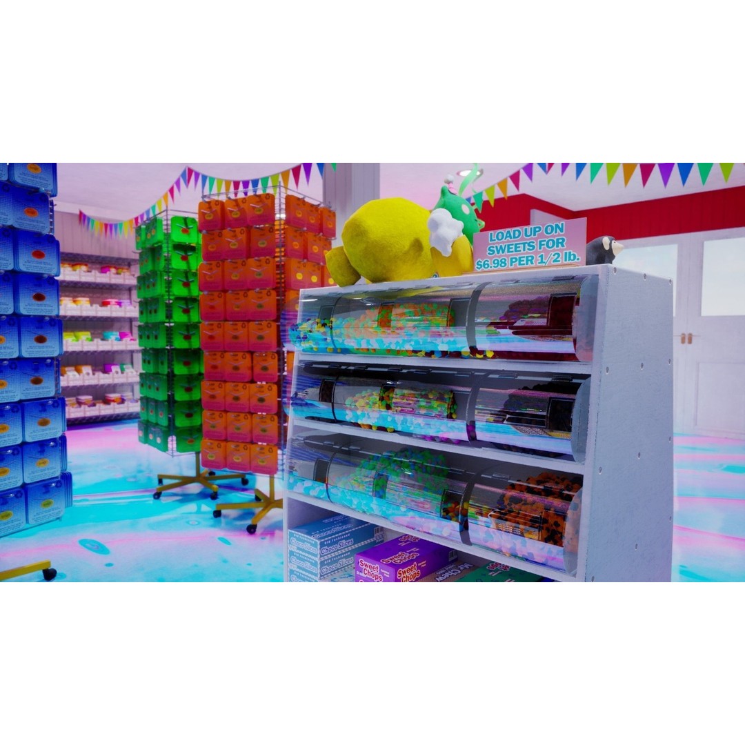 Candy and Toy Store 3D Model – Low Poly Interior Scene, PBR Textures - View 9