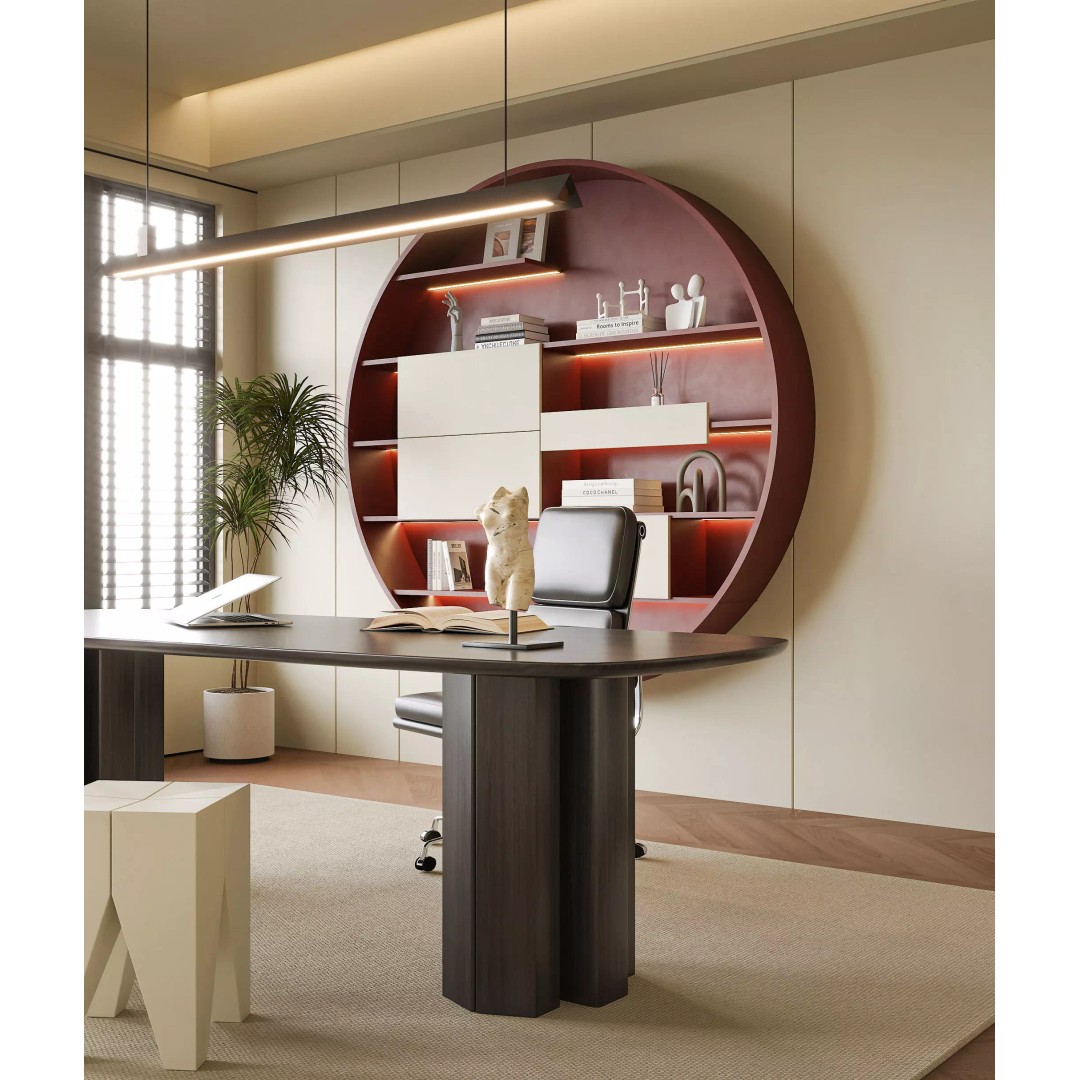 Home Study 3D Model – Modern Office Interior, FBX, OBJ, PBR - View 8