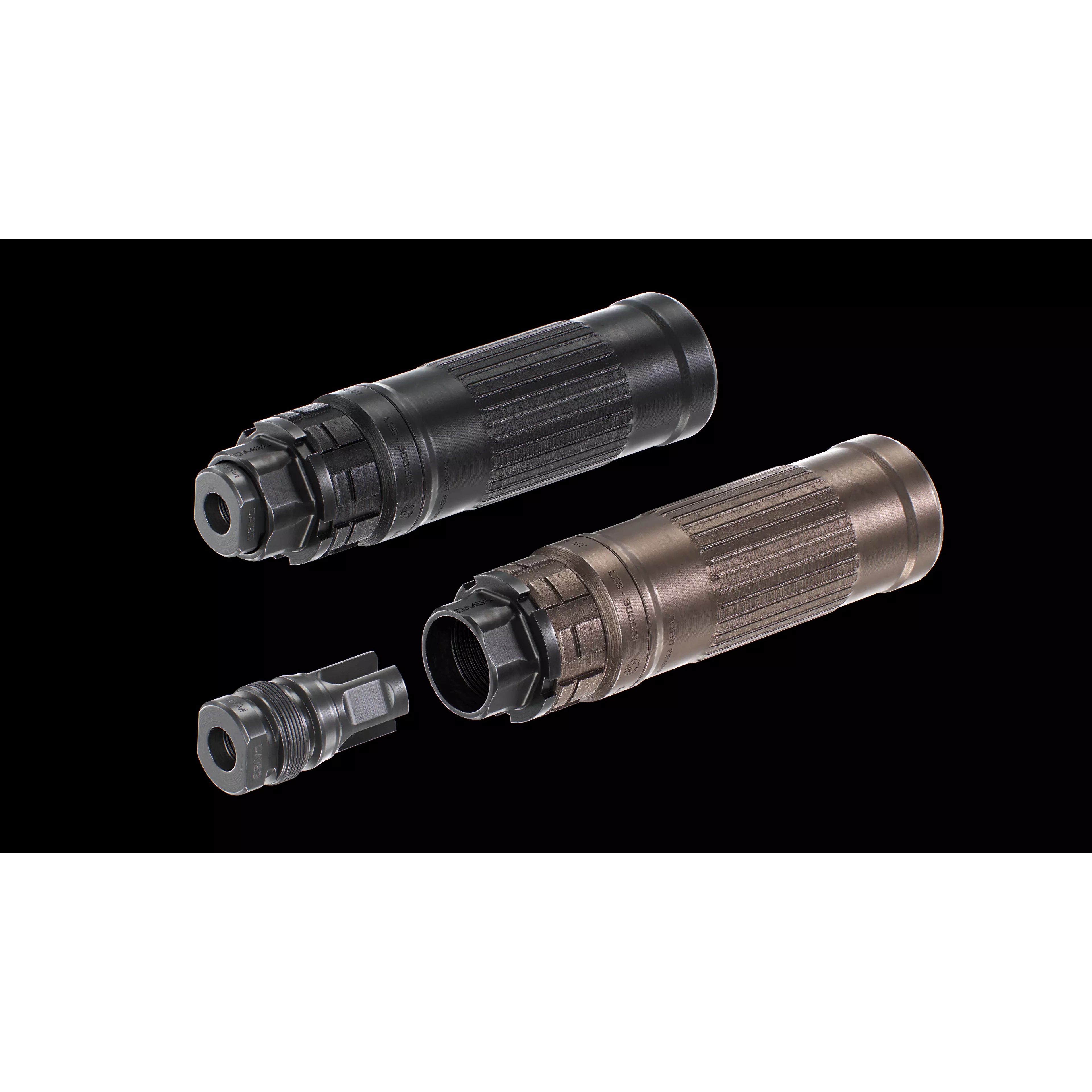 Dead Air Lazarus 6 Suppressor - Low-Poly Game-Ready 3D Model - View 3