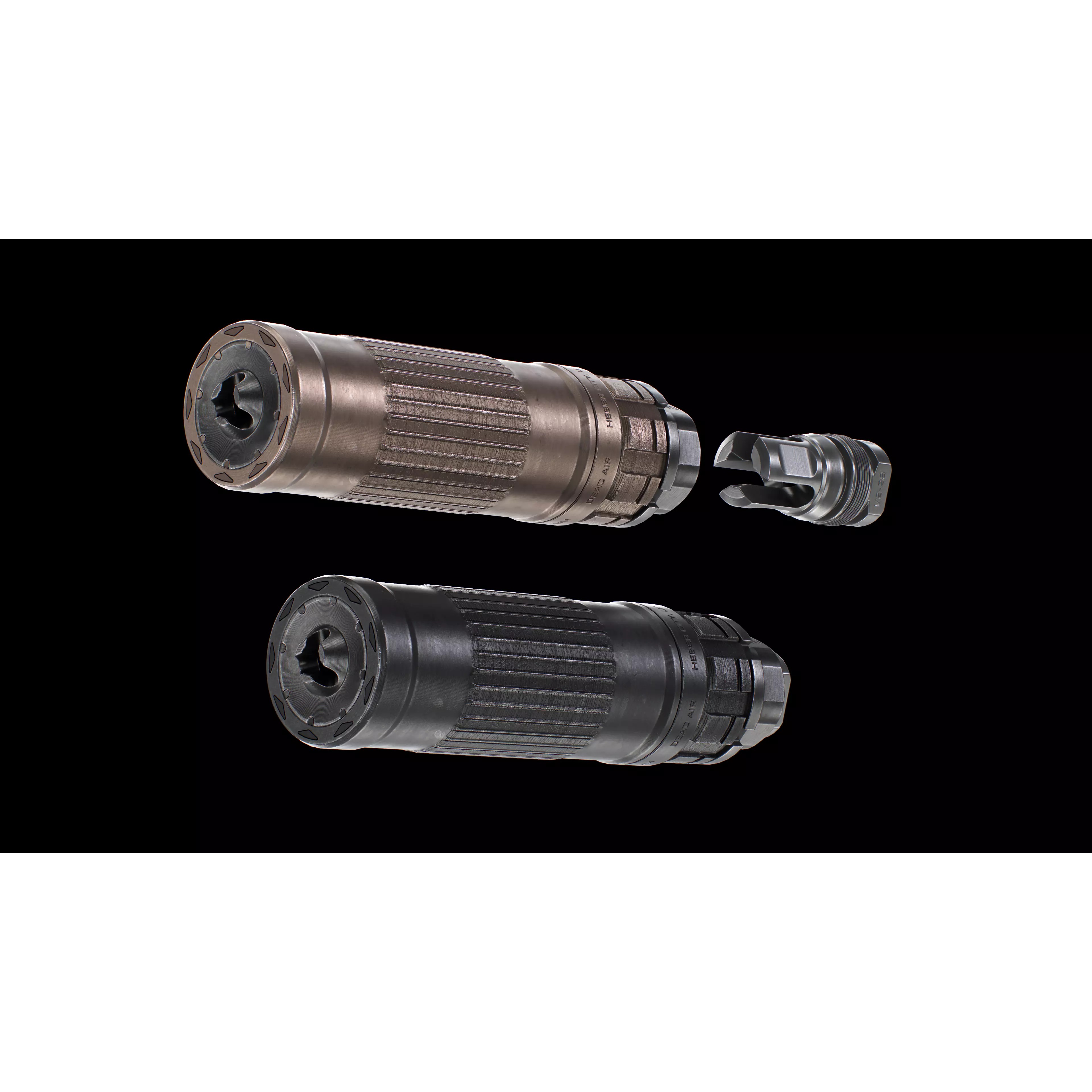 Dead Air Lazarus 6 Suppressor - Low-Poly Game-Ready 3D Model - View 4