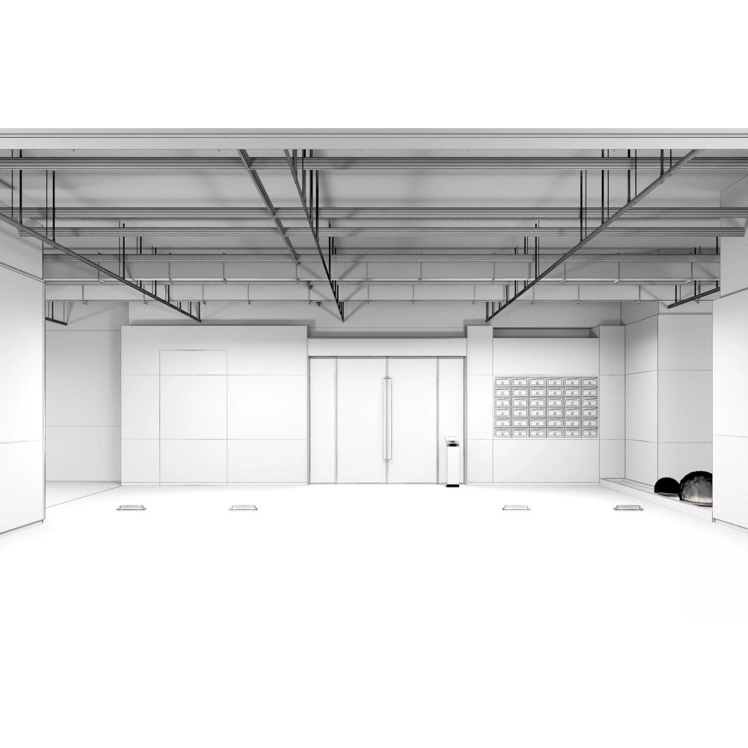 Modern Luxury Car Park 3D Model – Realistic Interior Garage Asset, FBX, OBJ - View 10