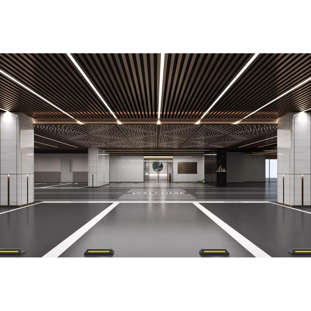 Modern Luxury Car Park 3D Model – Realistic Interior Garage Asset, FBX, OBJ - View 2