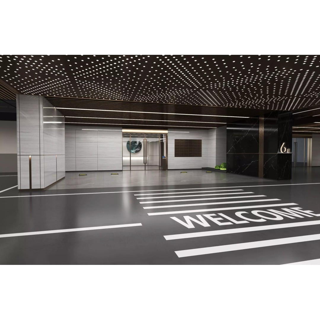 Modern Luxury Car Park 3D Model – Realistic Interior Garage Asset, FBX, OBJ - View 4