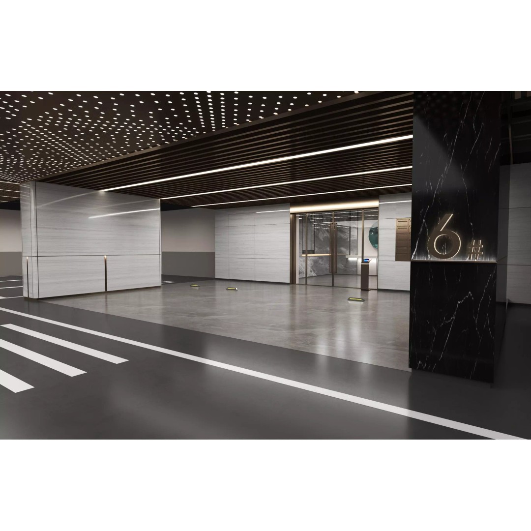 Modern Luxury Car Park 3D Model – Realistic Interior Garage Asset, FBX, OBJ - View 5