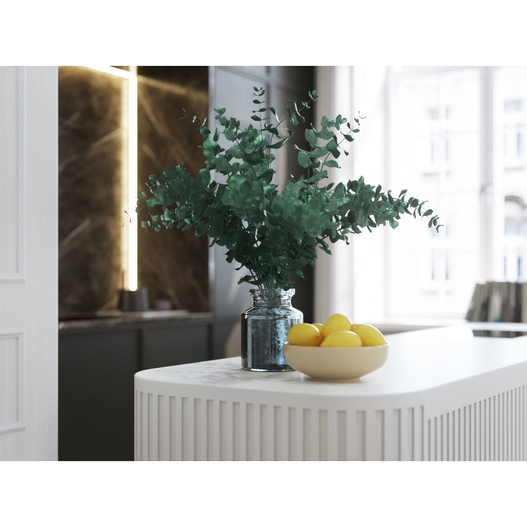 Modern Classic Interior Scene 3D Model – Elegant Apartment Design, C4D & Octane - View 12