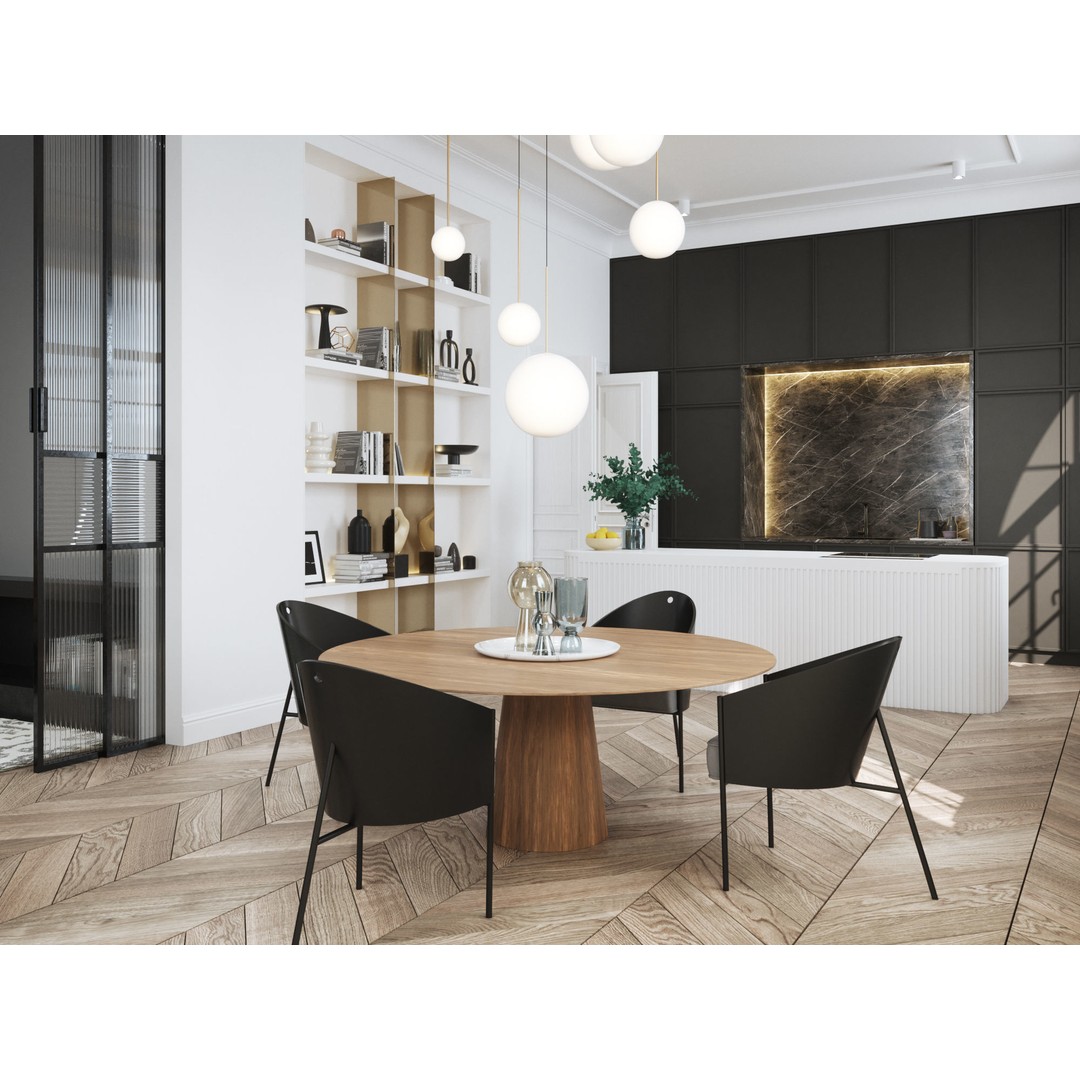 Modern Classic Interior Scene 3D Model – Elegant Apartment Design, C4D & Octane - View 4