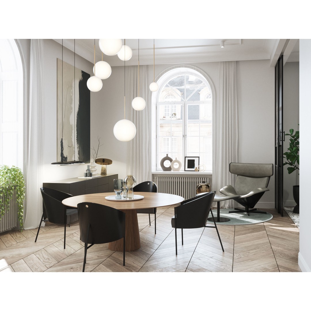 Modern Classic Interior Scene 3D Model – Elegant Apartment Design, C4D & Octane - View 5