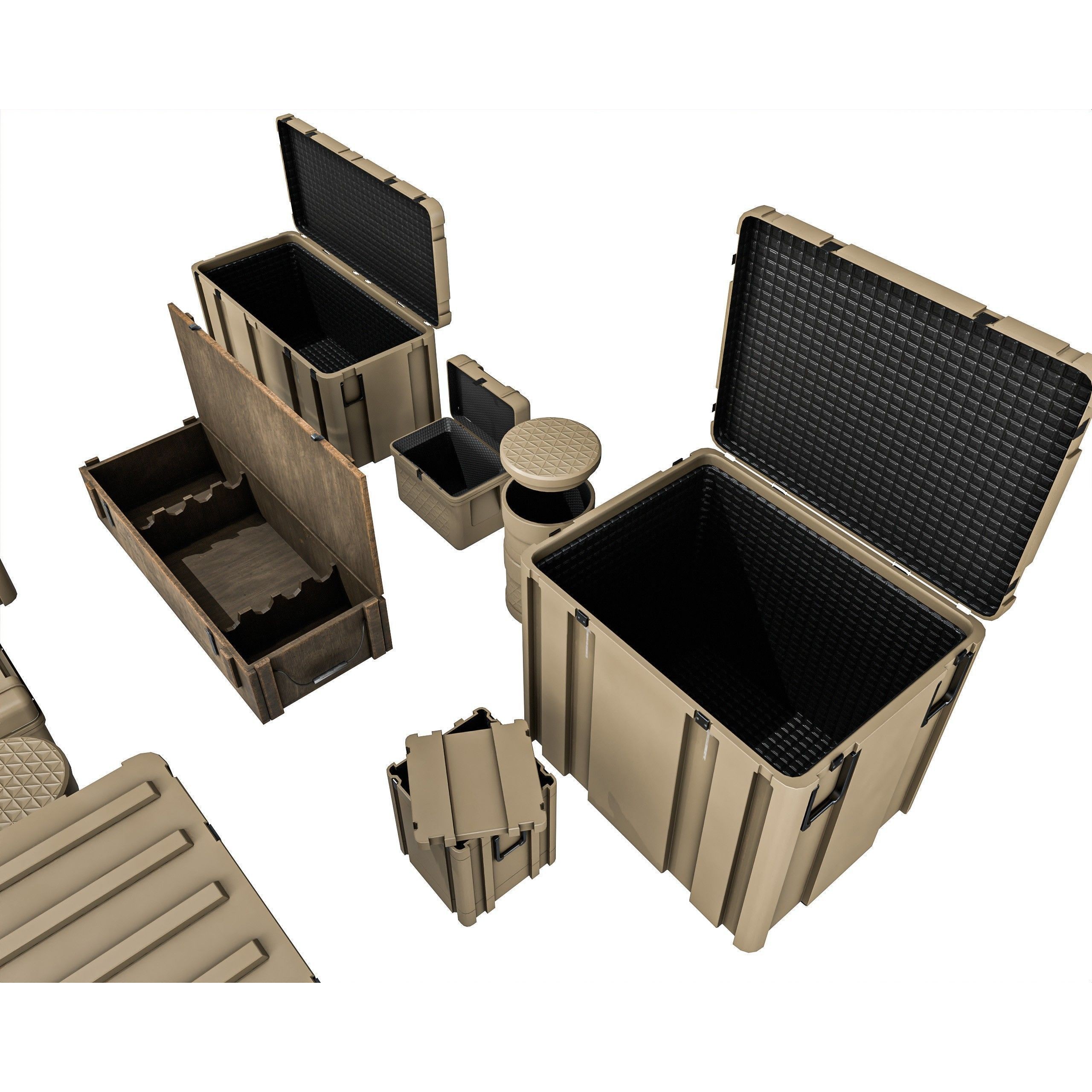 Military Crate Package - Low-Poly Game-Ready 3D Model - View 13