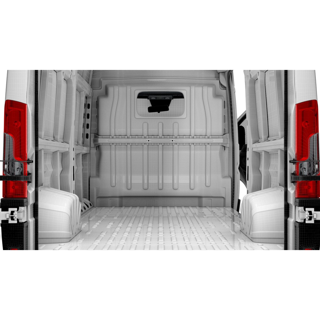 Fiat Ducato Van L3H3 3D Model – High Quality Interior, FBX, OBJ