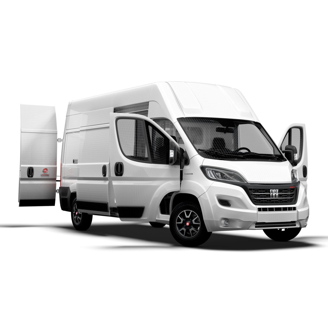 Fiat Ducato Van L3H3 3D Model – High Quality Interior, FBX, OBJ - View 16