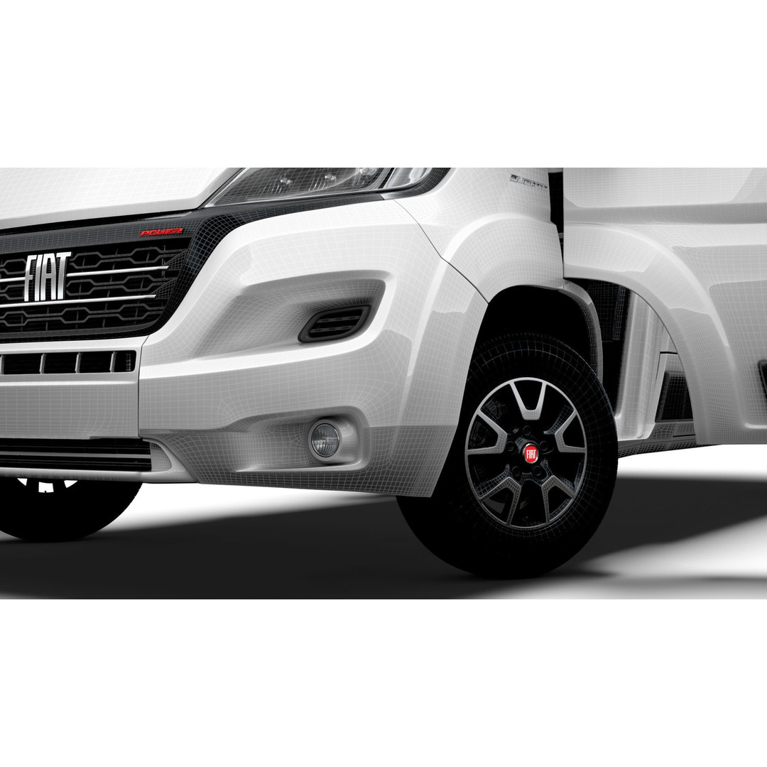 Fiat Ducato Van L3H3 3D Model – High Quality Interior, FBX, OBJ - View 19