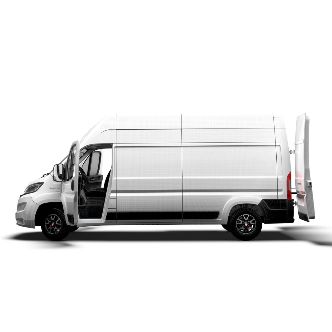 Fiat Ducato Van L3H3 3D Model – High Quality Interior, FBX, OBJ - View 20