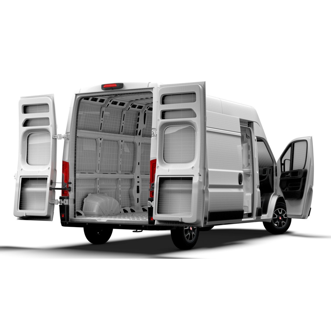 Fiat Ducato Van L3H3 3D Model – High Quality Interior, FBX, OBJ - View 21