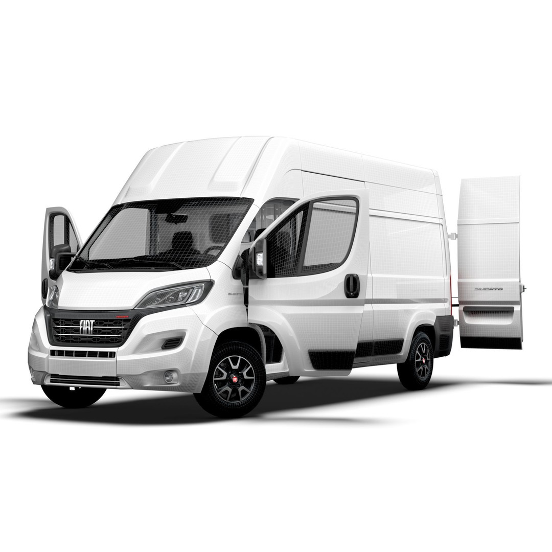 Fiat Ducato Van L3H3 3D Model – High Quality Interior, FBX, OBJ - View 24
