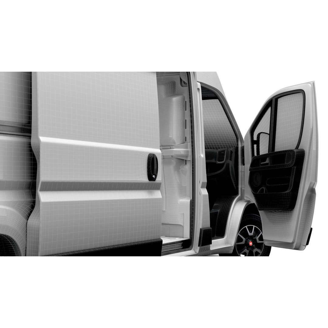Fiat Ducato Van L3H3 3D Model – High Quality Interior, FBX, OBJ - View 27