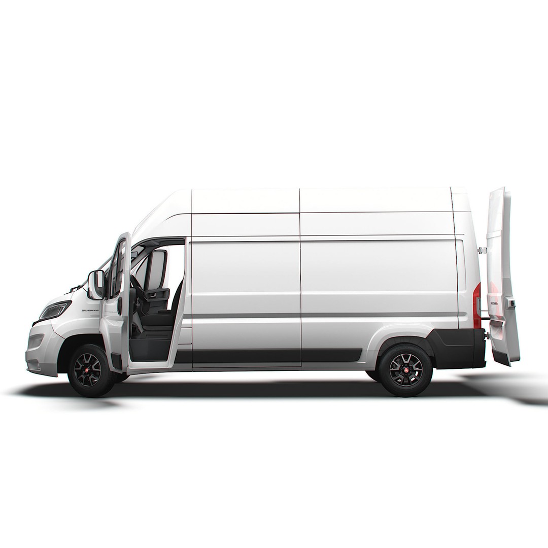 Fiat Ducato Van L3H3 3D Model – High Quality Interior, FBX, OBJ - View 6