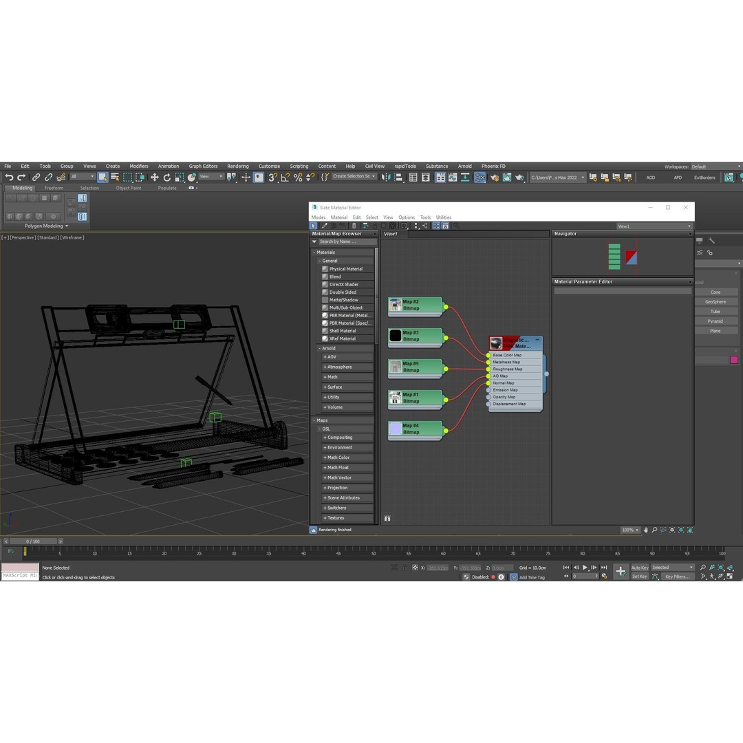Magnetic Board 3D Model – Low Poly Educational Toy, FBX, OBJ, PBR - View 11