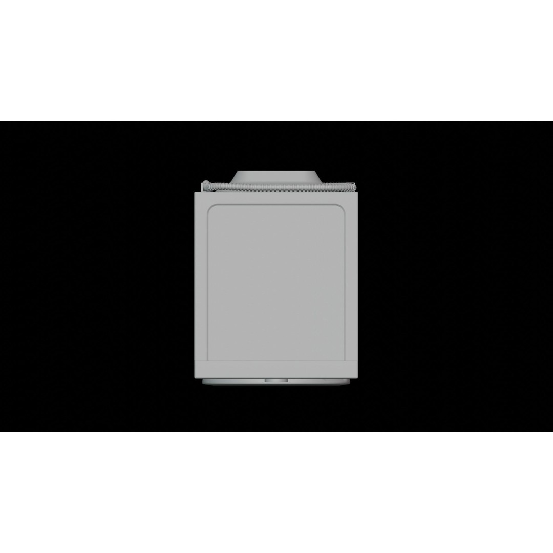 Washer Dryer Combo 3D Model – High Poly PBR Appliance, FBX, OBJ - View 10