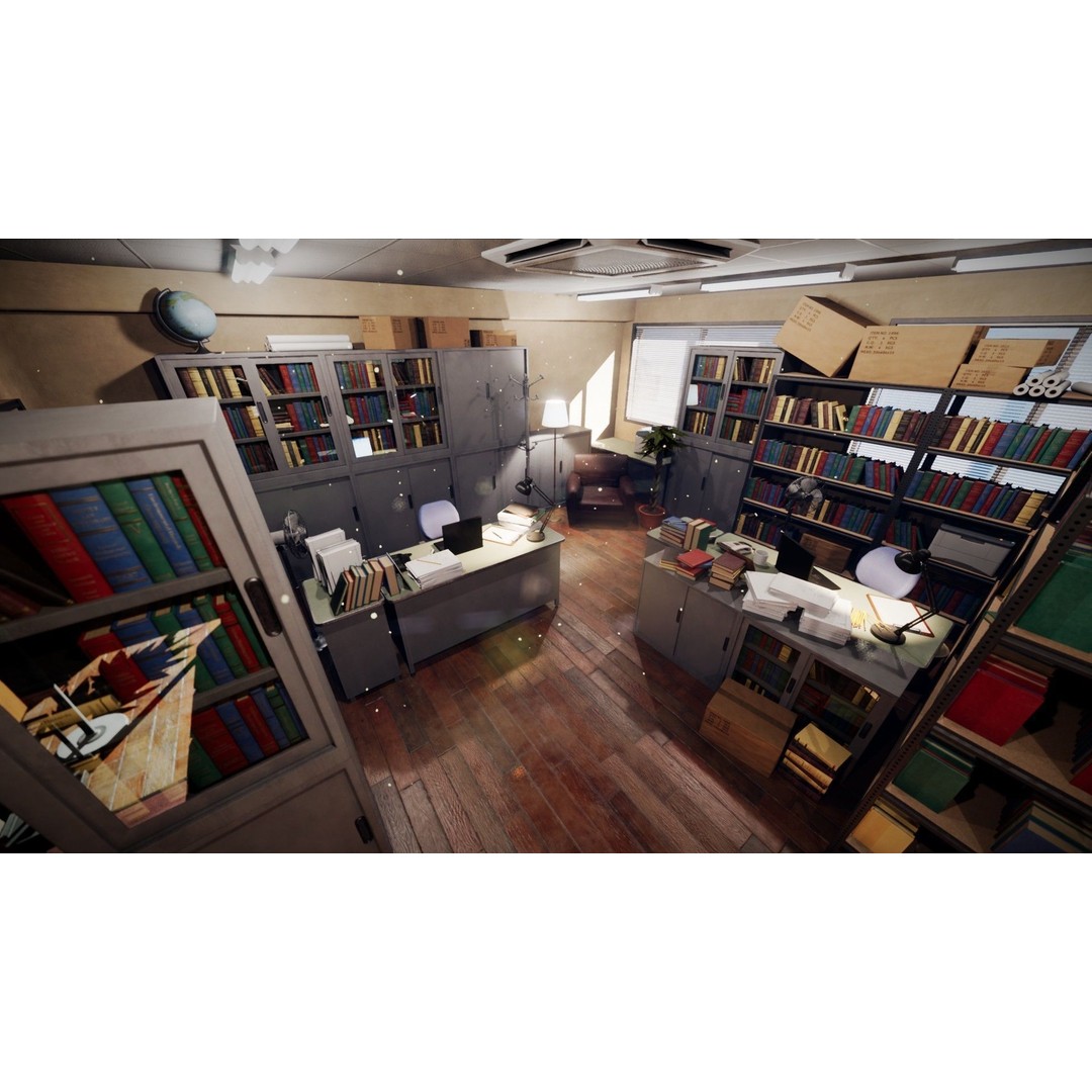 Lawyers Office 3D Model – Low Poly Environment for Drama, FBX - View 12