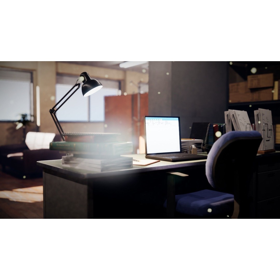 Lawyers Office 3D Model – Low Poly Environment for Drama, FBX - View 17