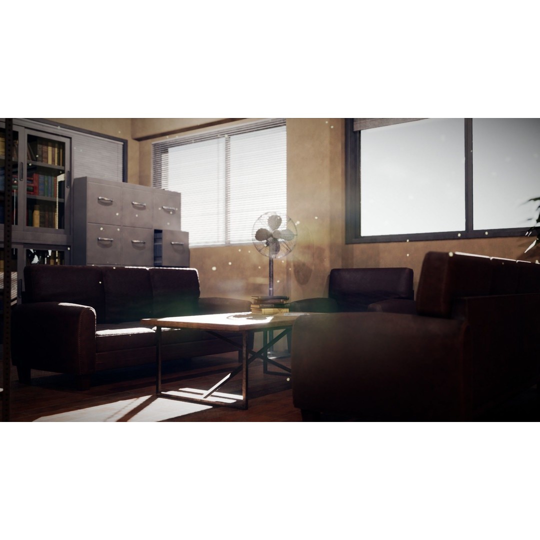 Lawyers Office 3D Model – Low Poly Environment for Drama, FBX - View 7