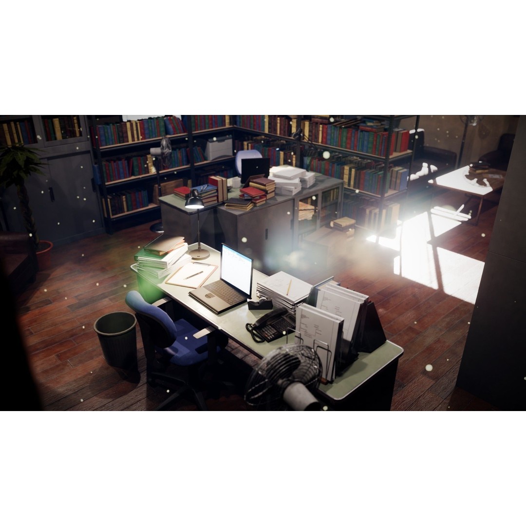 Lawyers Office 3D Model – Low Poly Environment for Drama, FBX - View 9