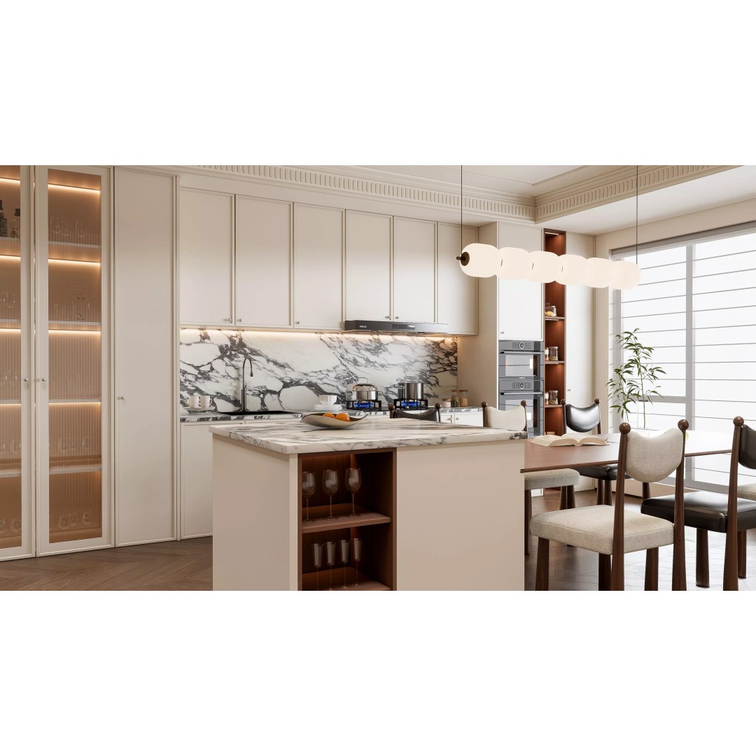 Modern Kitchen 3D Model – Photorealistic Interior with Textures, Blender, FBX - View 6