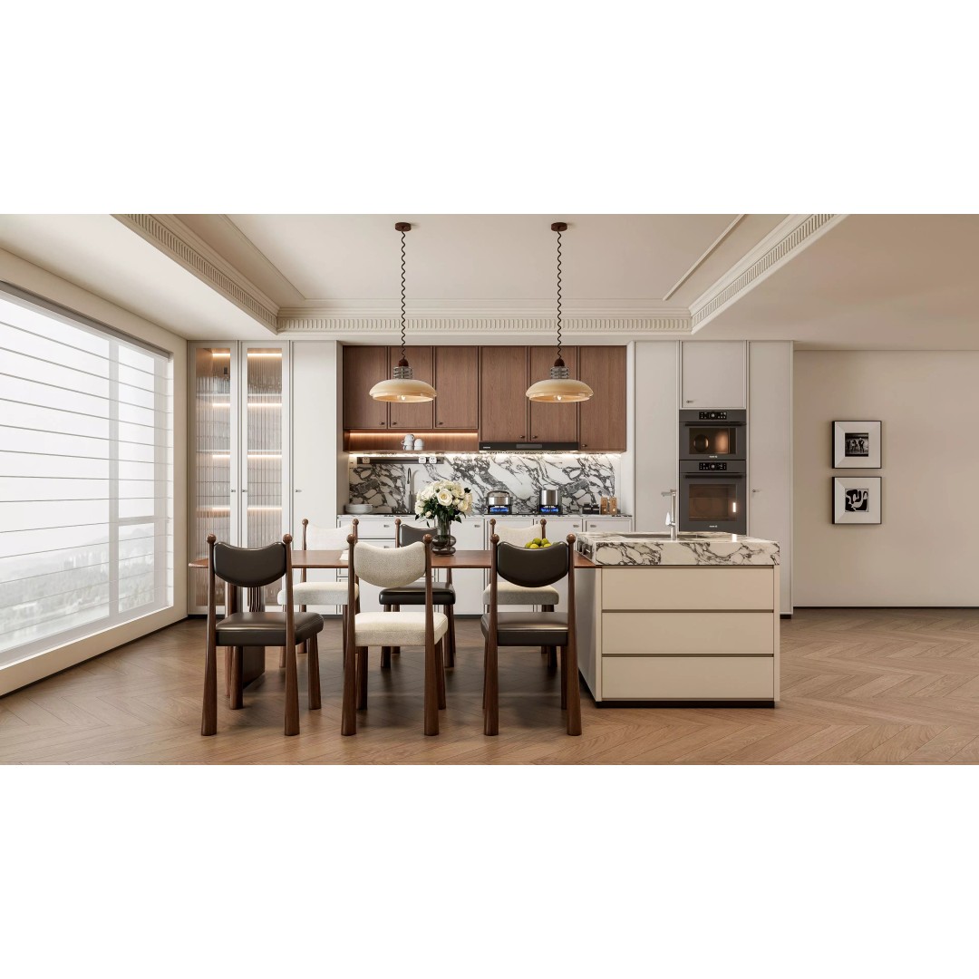 Modern Kitchen 3D Model – Photorealistic Interior Scene, Blender, FBX - View 3