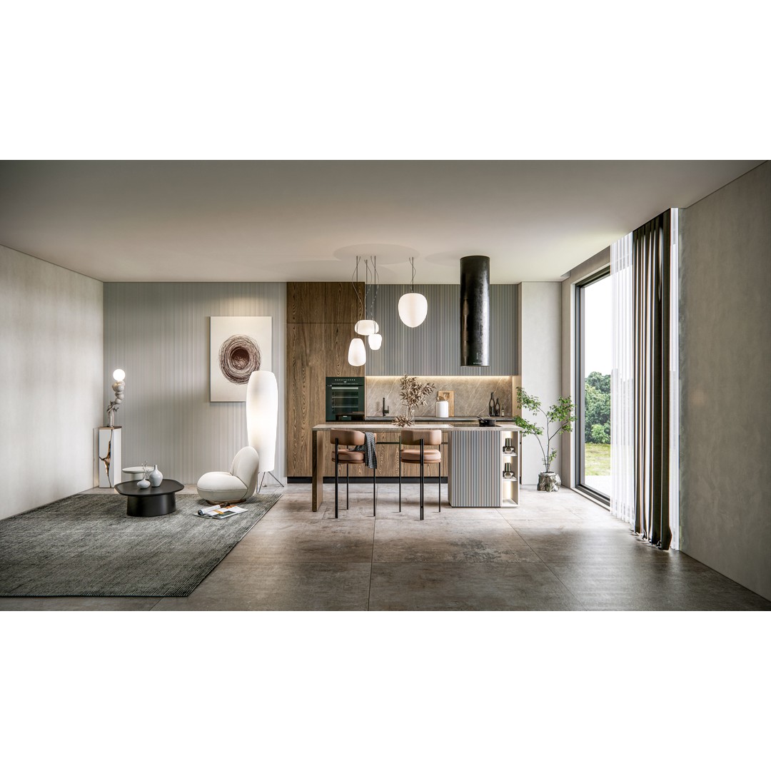 Kitchen 3D Model – Fully Parametric Resizable Scene, Blender, FBX - View 12