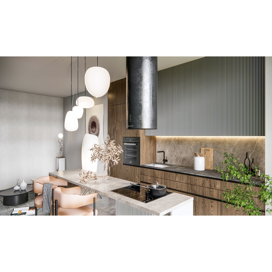 Kitchen 3D Model – Fully Parametric Resizable Scene, Blender, FBX - View 15