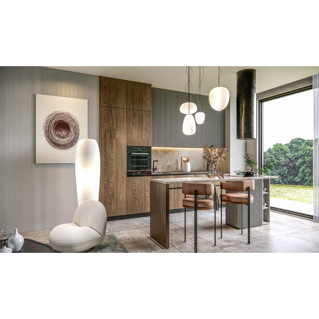 Kitchen 3D Model – Fully Parametric Resizable Scene, Blender, FBX - View 17