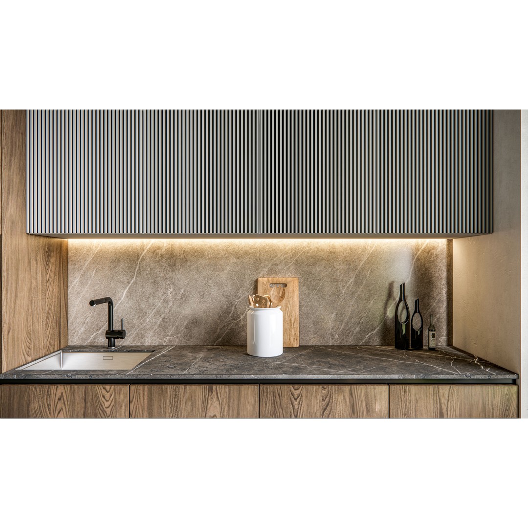 Kitchen 3D Model – Fully Parametric Resizable Scene, Blender, FBX - View 6