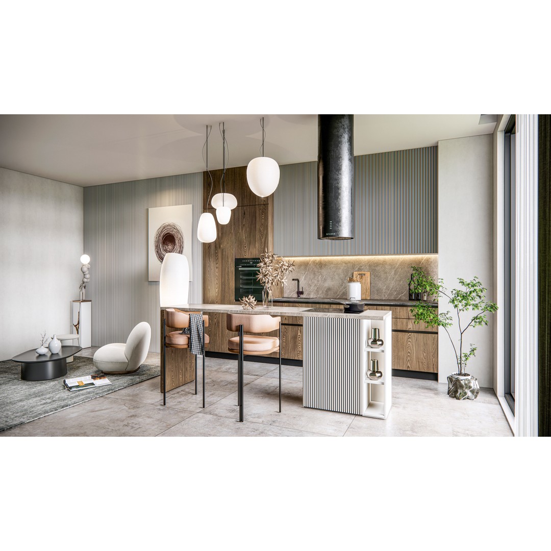 Kitchen 3D Model – Fully Parametric Resizable Scene, Blender, FBX - View 7