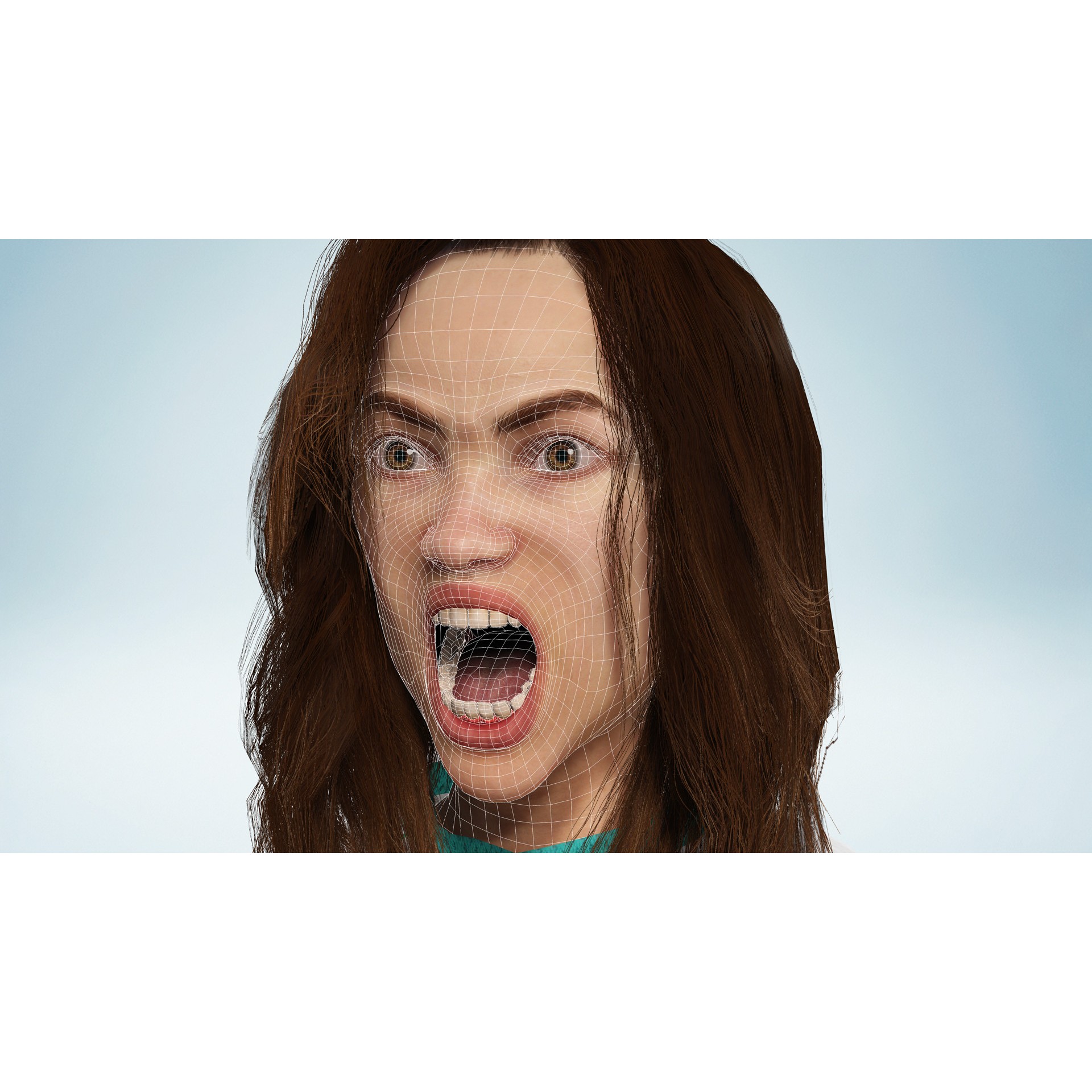 Casual Pajama Girl - Low-Poly Game-Ready 3D Model - View 26