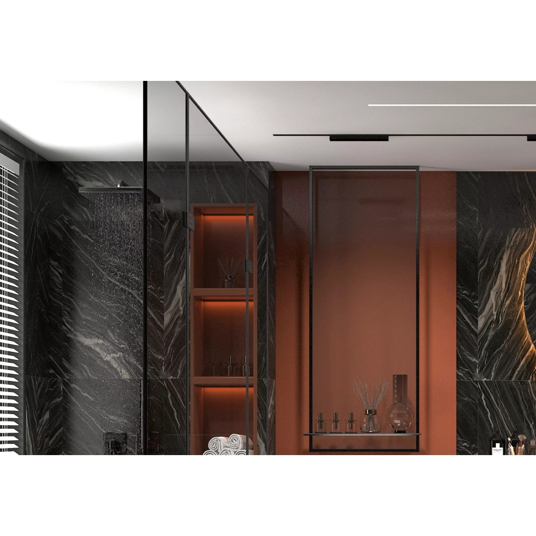 Bathroom Interior 3D Model – Modern Luxury Design, FBX & OBJ Formats - View 3