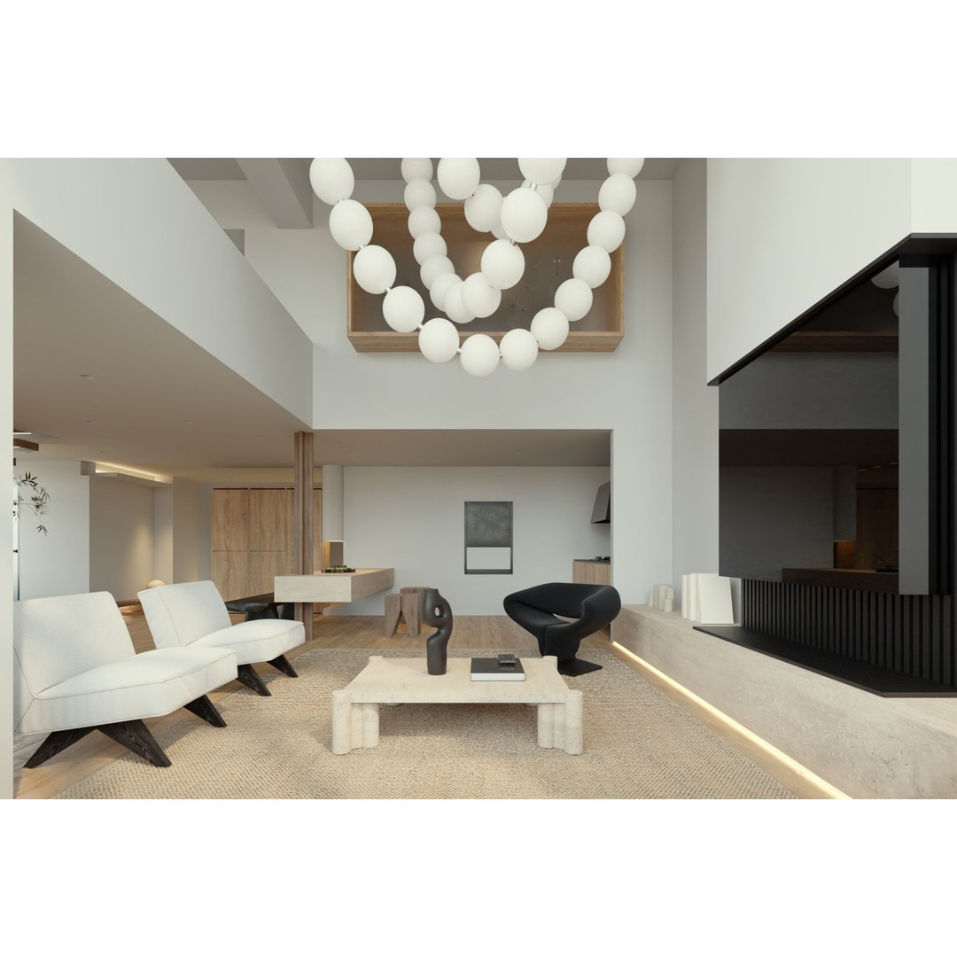 Modern Villa 3D Model – Contemporary Interior Design, FBX, OBJ - View 4