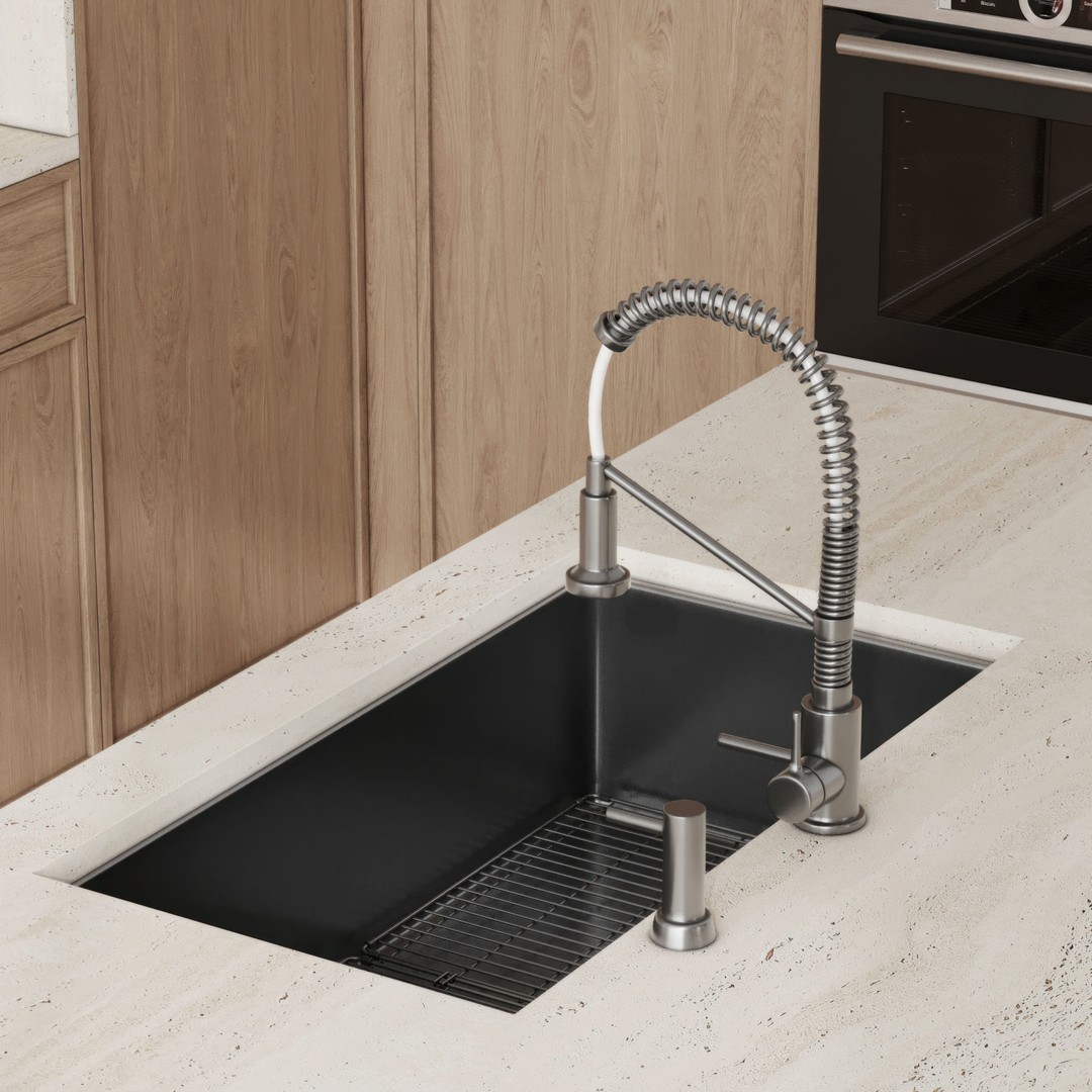 Modern L-Shaped Kitchen 3D Model – Game-Ready Interior Asset, FBX, OBJ - View 5