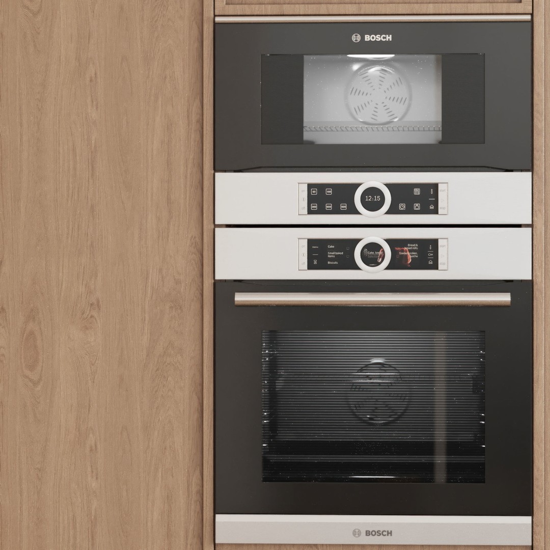 Modern L-Shaped Kitchen 3D Model – Game-Ready Interior Asset, FBX, OBJ - View 6