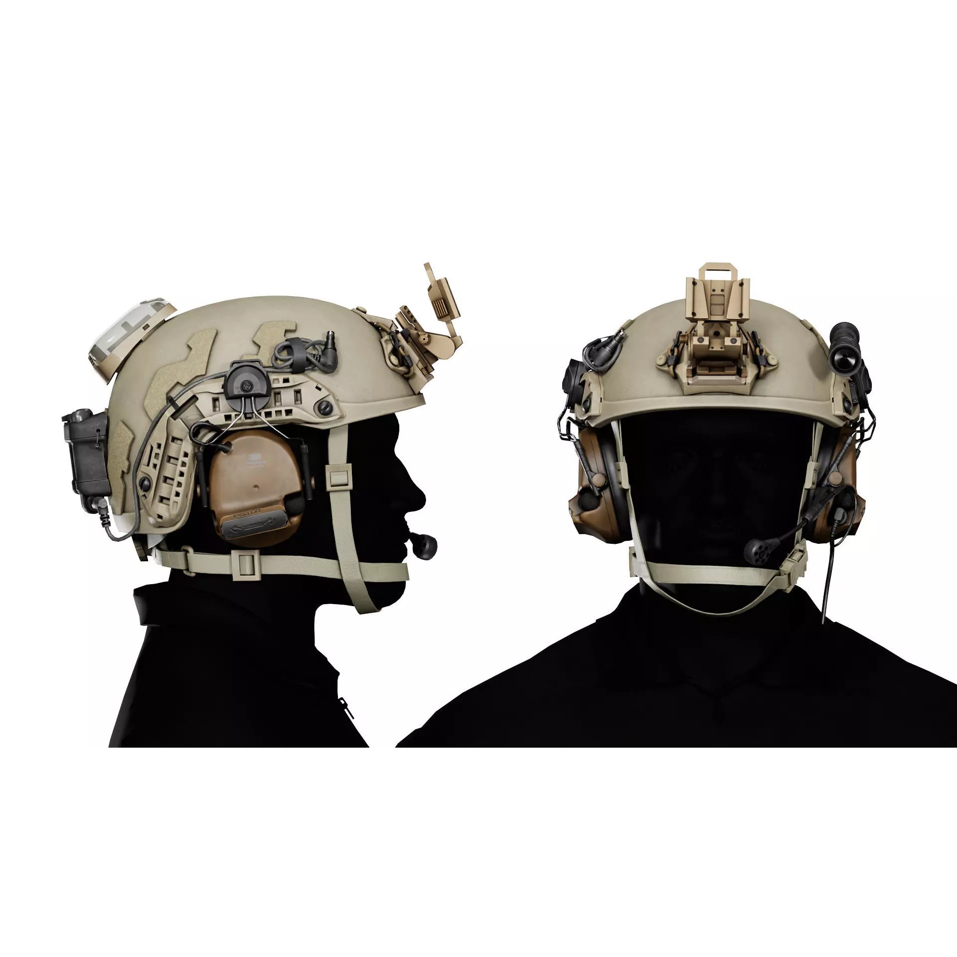 OPSCORE FTHS Ballistic Helmet - Low-Poly Game-Ready 3D Model - View 6