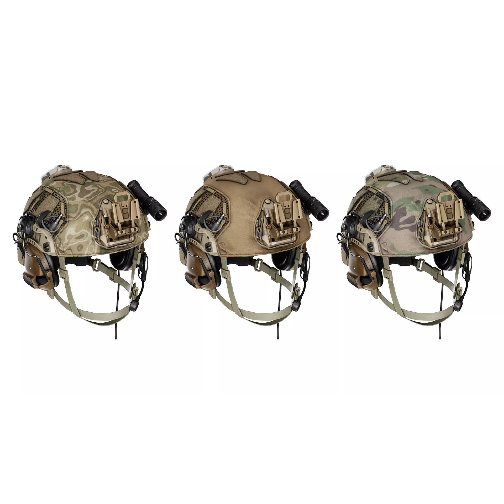 OPSCORE FTHS Ballistic Helmet - Low-Poly Game-Ready 3D Model - View 9