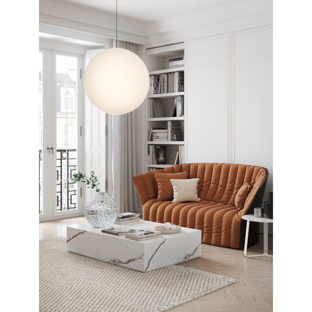 Eclectic Apartment Interior 3D Model – Warm Modern Design, C4D & Corona