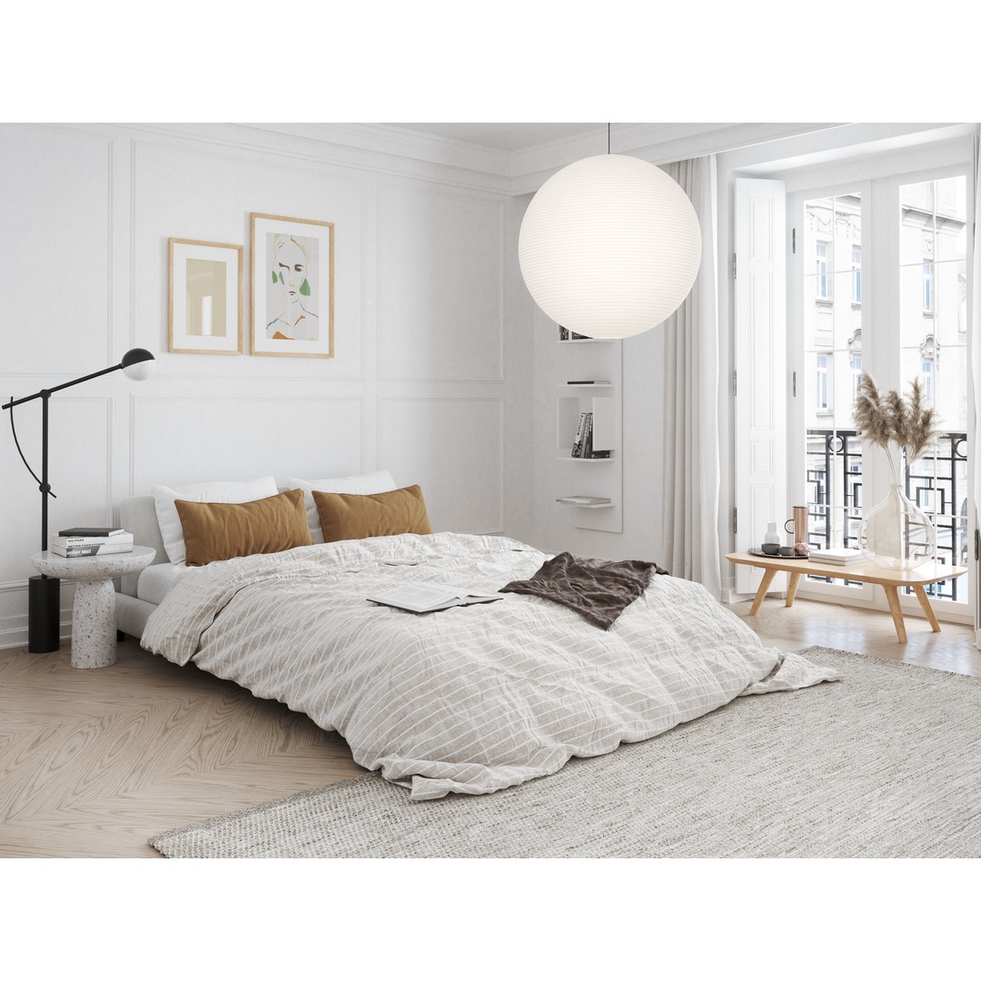 Eclectic Apartment Interior 3D Model – Warm Modern Design, C4D & Corona - View 6