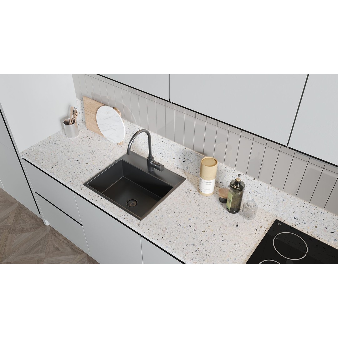 Modern Kitchen 3D Model – Minimalist Interior Design, Corona Render - View 11