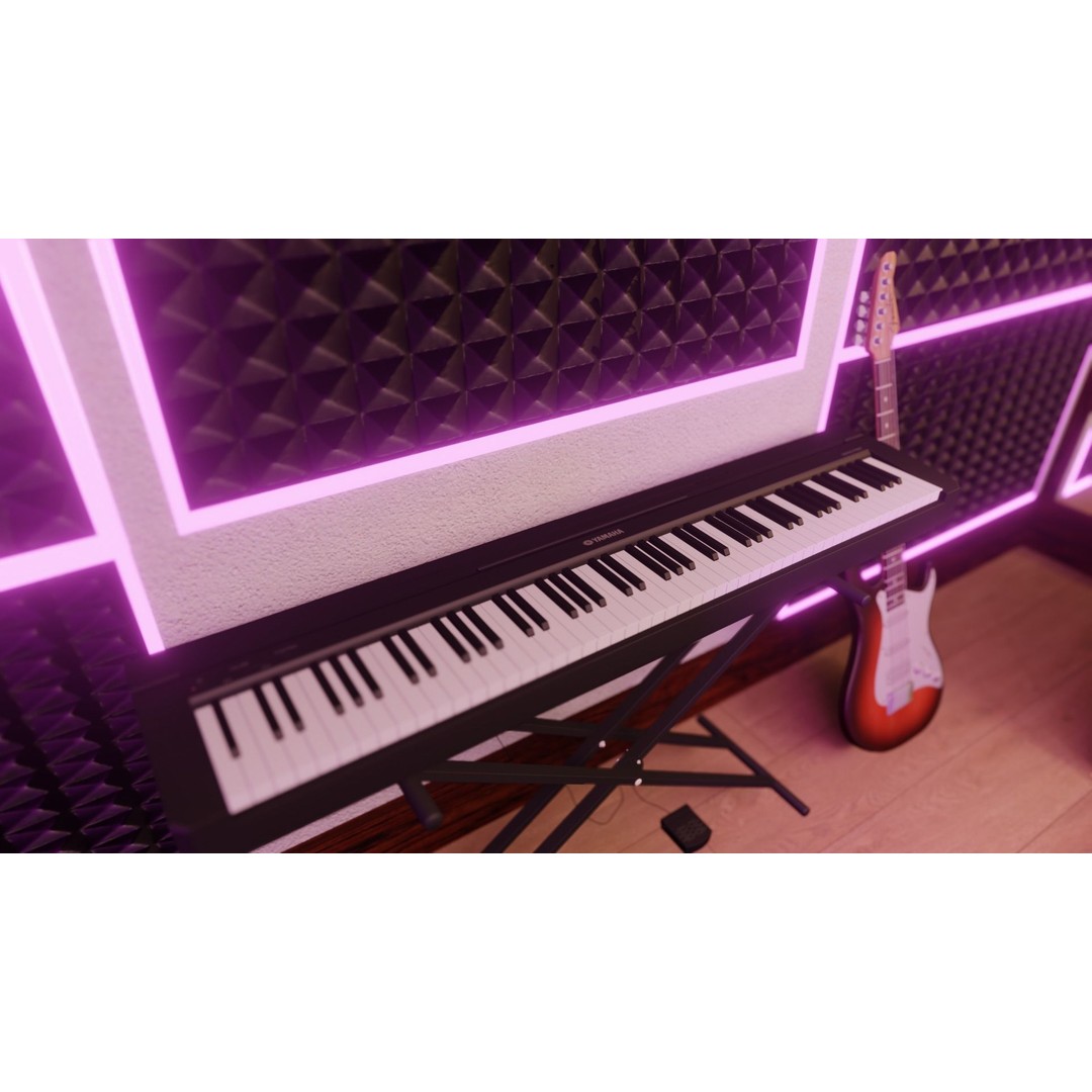 Recording Studio 3D Model – Low Poly Interior Booth with Textures - View 7