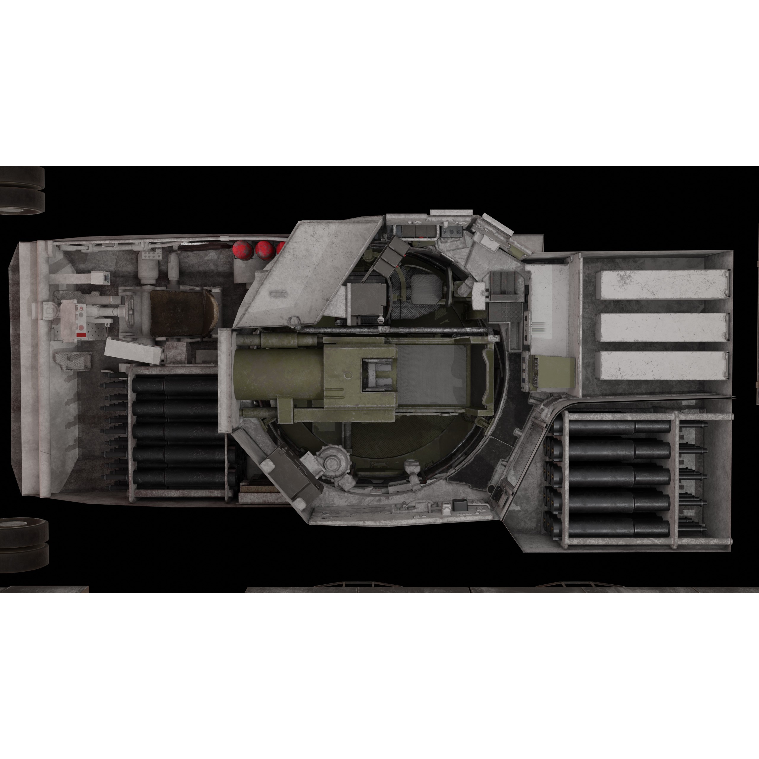 Leopard 2A6 Tank with Interior - Game-Ready 3D Model - View 5