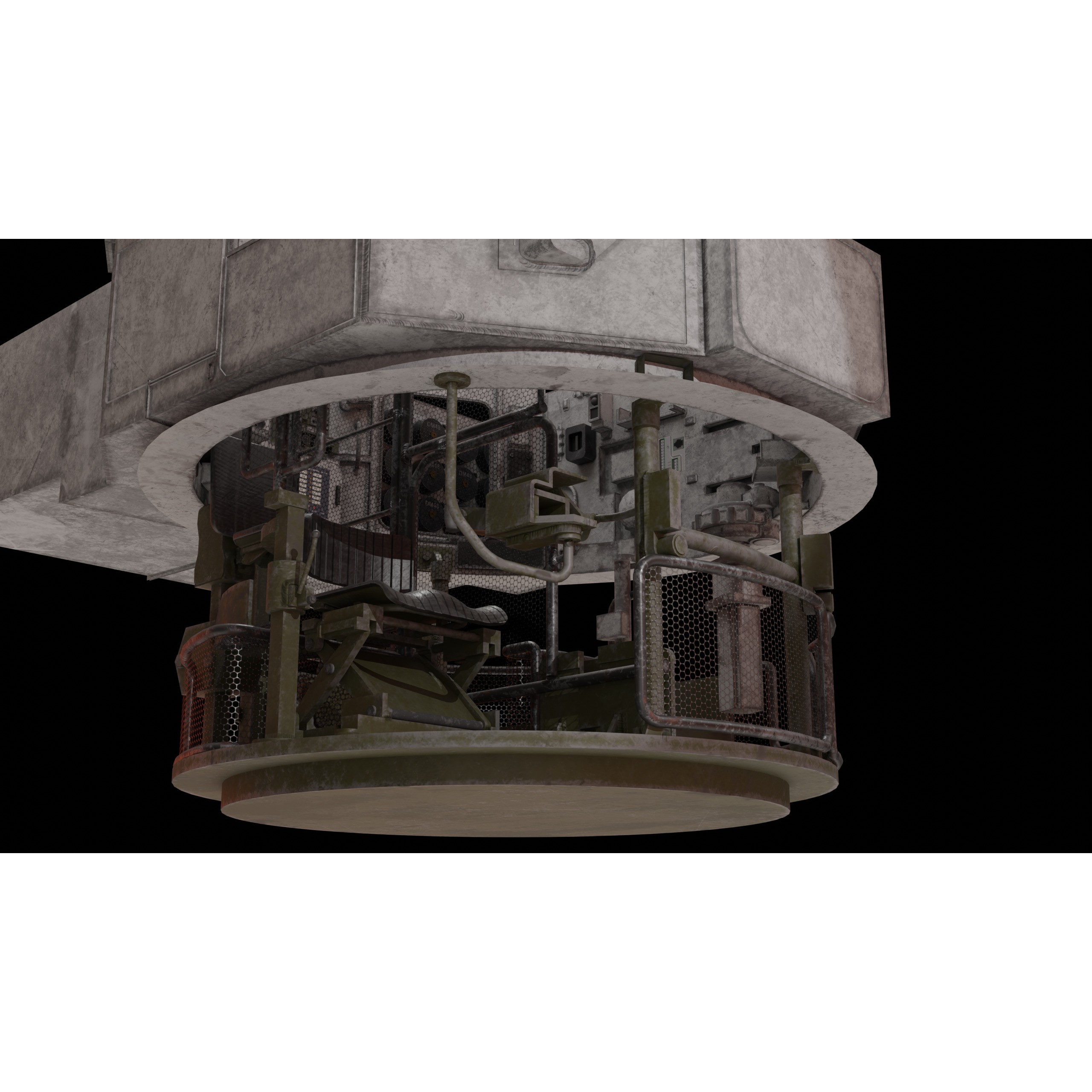 Leopard 2A6 Tank with Interior - Game-Ready 3D Model - View 7