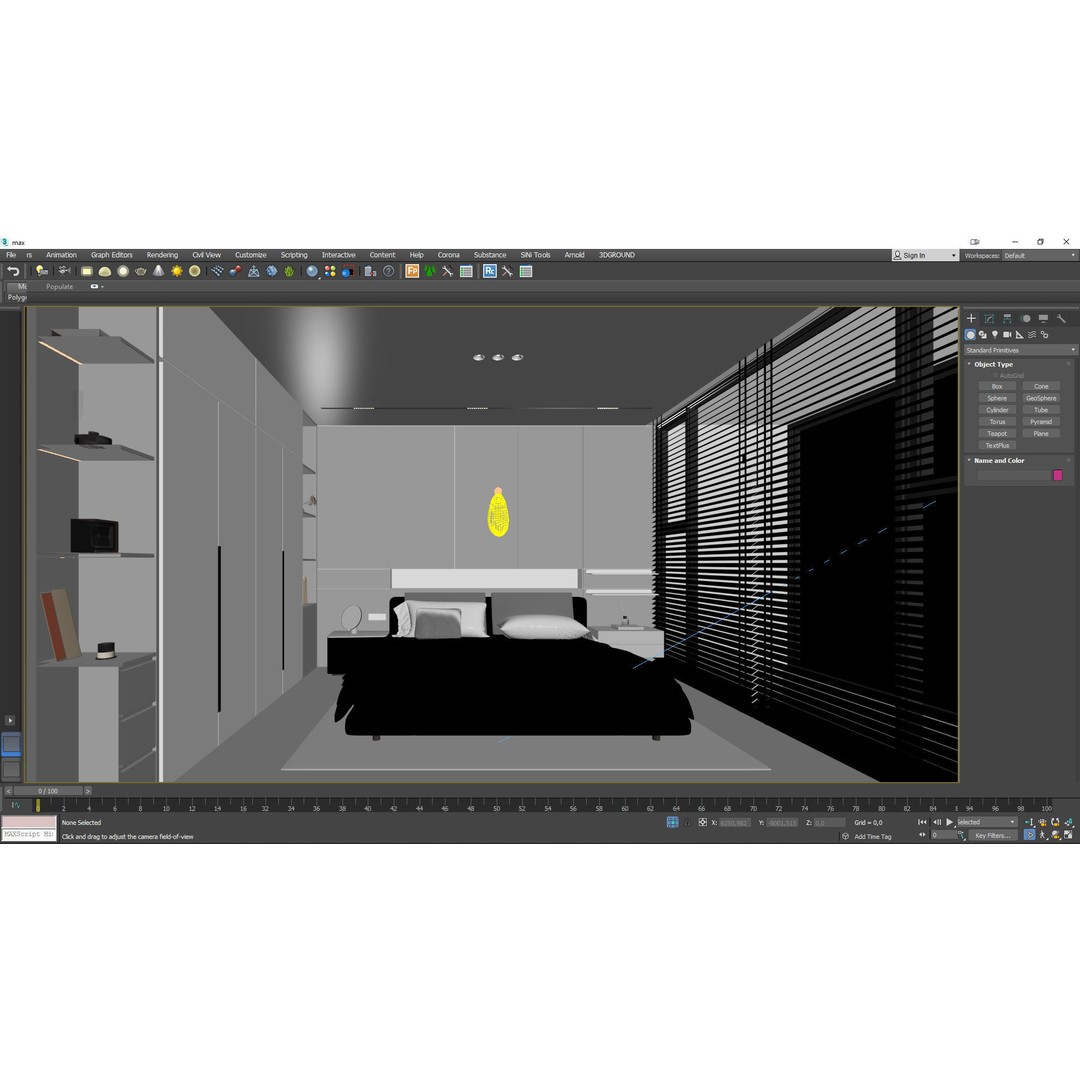 Bedroom Furniture 3D Model – Titan6 Interior Design Asset, FBX, OBJ - View 11