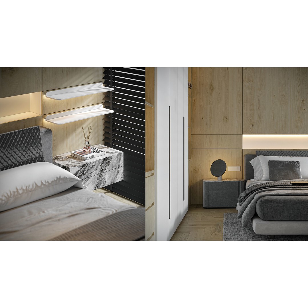 Bedroom Furniture 3D Model – Titan6 Interior Design Asset, FBX, OBJ - View 12